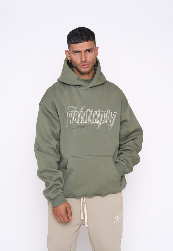 Multiply Spparel Oversize Hoodie DRIBBLE Four Leaf Clover Fabrikpreis