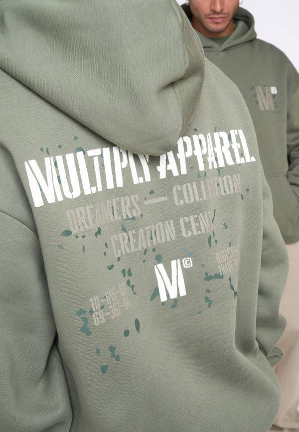 Multiply Spparel Oversize Hoodie DRILL Four Leaf Clover Sonderangebot