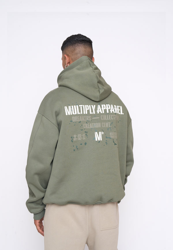Multiply Spparel Oversize Hoodie DRILL Four Leaf Clover Sonderangebot