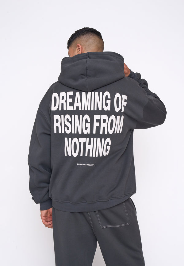 Multiply Spparel Oversize Hoodie RISING Black Soda Online Shopping
