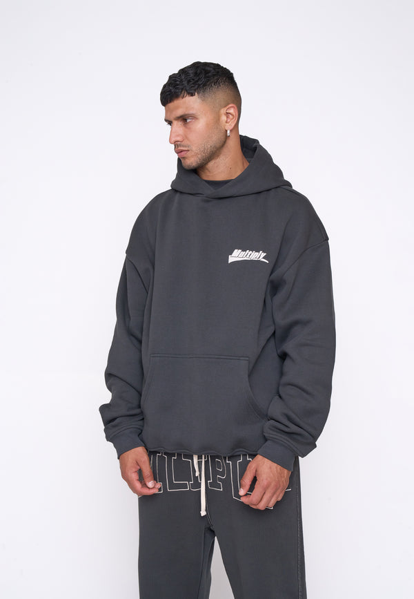 Multiply Spparel Oversize Hoodie RISING Black Soda Online Shopping