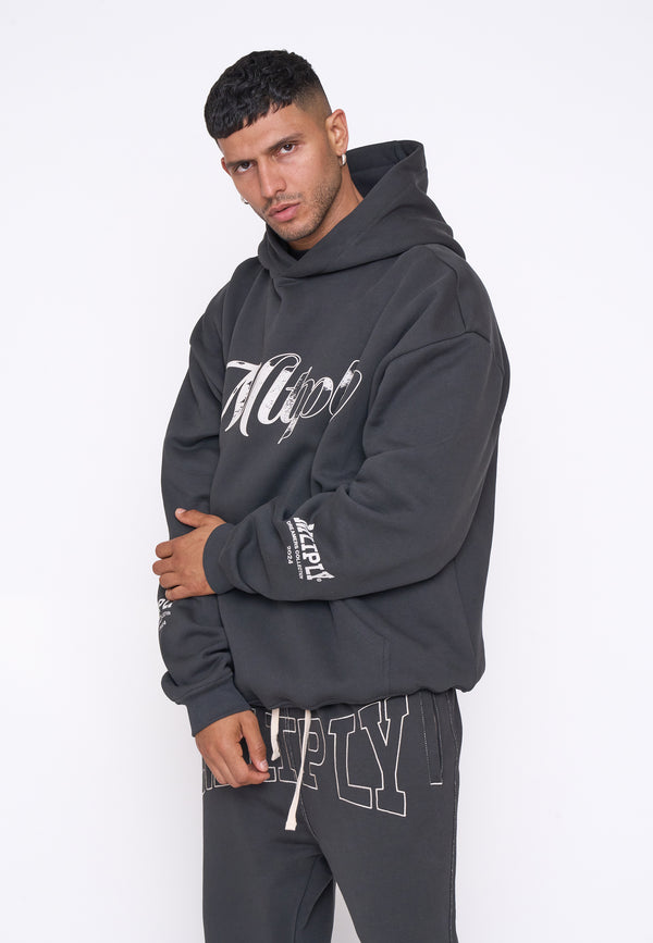 Multiply Spparel Oversize Hoodie STORIES Black Soda Exklusivangebot
