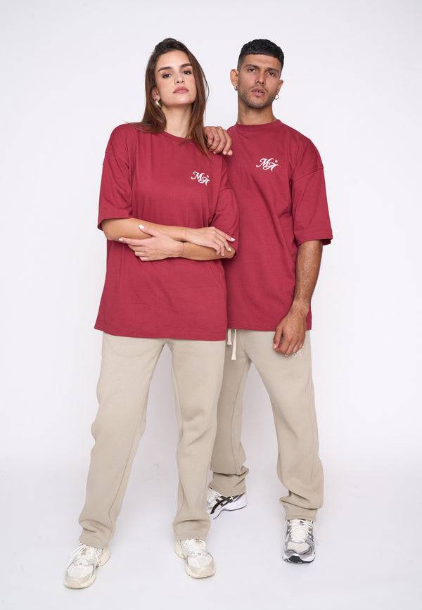 Multiply Spparel Oversize T-Shirt COMPETITION Ruby Wine Muttertagsangebot