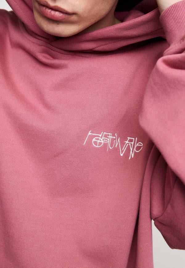 Multiply Spparel Oversize Hoodie OVERHEATING Rose Wine Lagerräumung