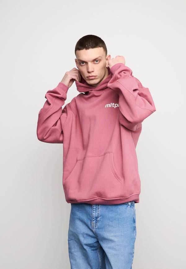 Multiply Spparel Oversize Hoodie SUMMER HEAT Rose Wine Top Angebot