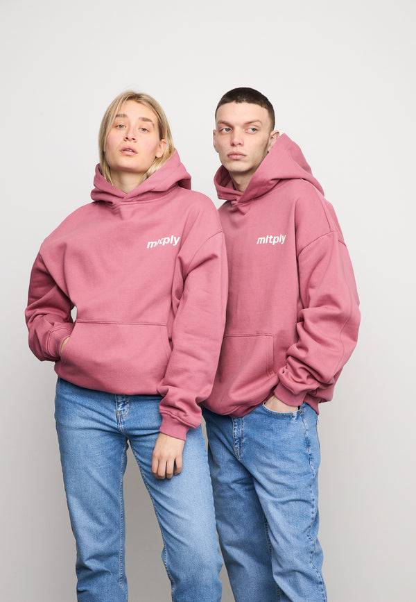 Multiply Spparel Oversize Hoodie SUMMER HEAT Rose Wine Top Angebot