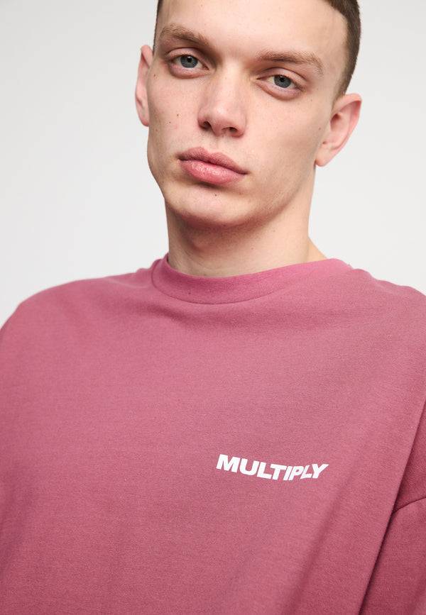 Multiply Spparel Oversize T-Shirt TAKE OFF Rose Wine Neueste Mode