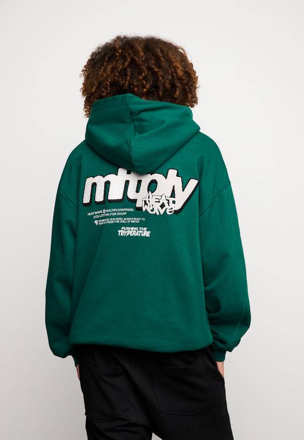 Multiply Spparel Oversize Zip Hoodie HEAT Botanical Garden Blitzangebot