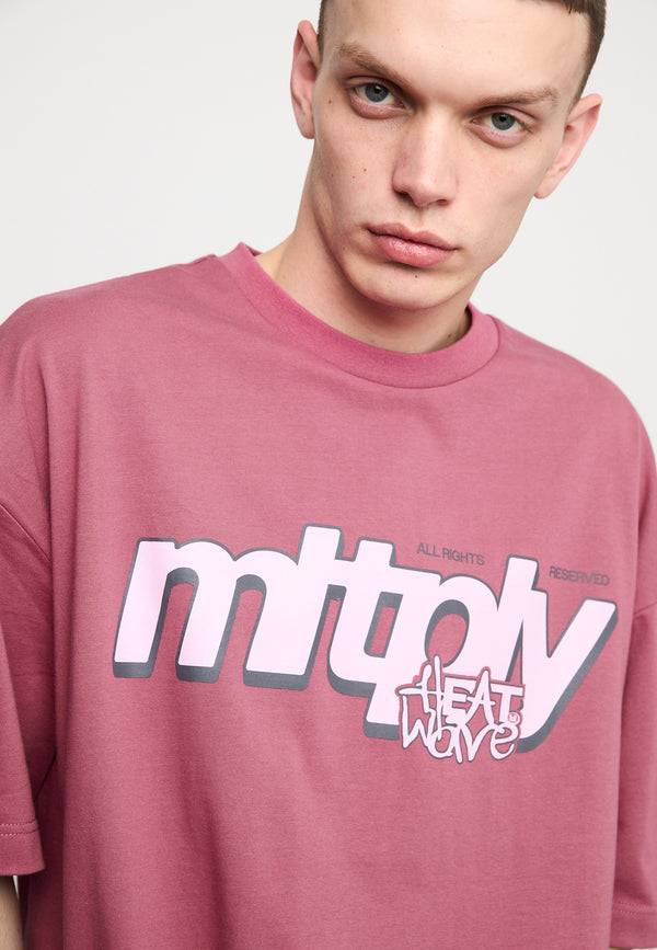 Multiply Spparel Oversize T-Shirt CLIMATE Rose Wine Kauf eins, bekomm eins gratis
