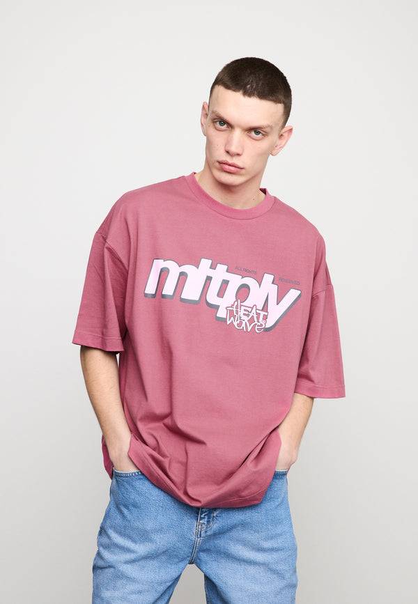 Multiply Spparel Oversize T-Shirt CLIMATE Rose Wine Kauf eins, bekomm eins gratis
