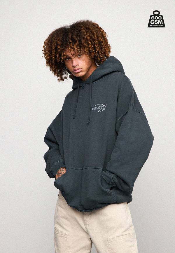 Multiply Spparel Oversize Hoodie WEIGHTY Black Soda Tiefpreis