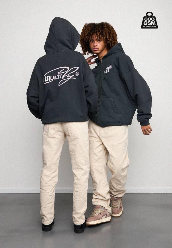 Multiply Spparel Oversize Zip Hoodie MASSIVE Black Soda Wochenangebot