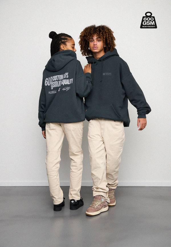 Multiply Spparel Oversize Hoodie HEAVY Black Soda Kostenlose Rückgabe