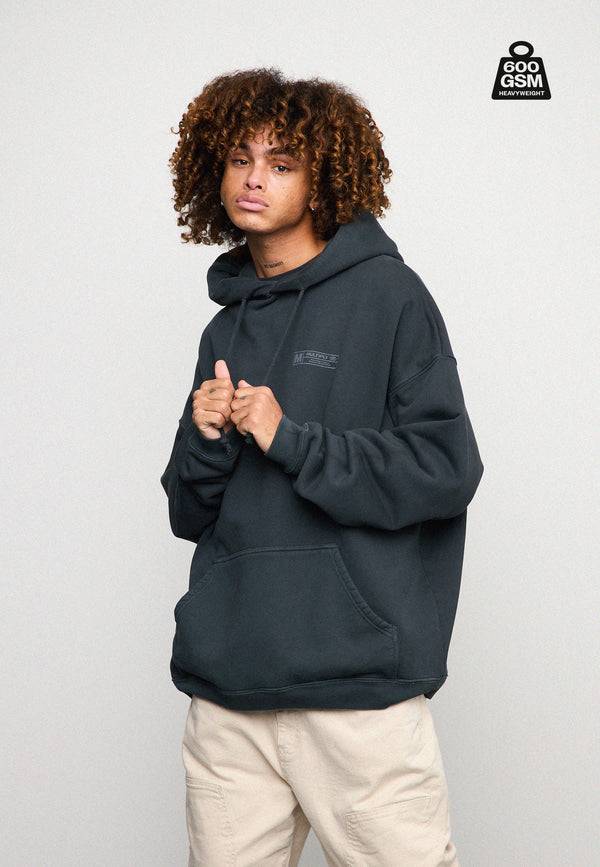 Multiply Spparel Oversize Hoodie HEAVY Black Soda Kostenlose Rückgabe