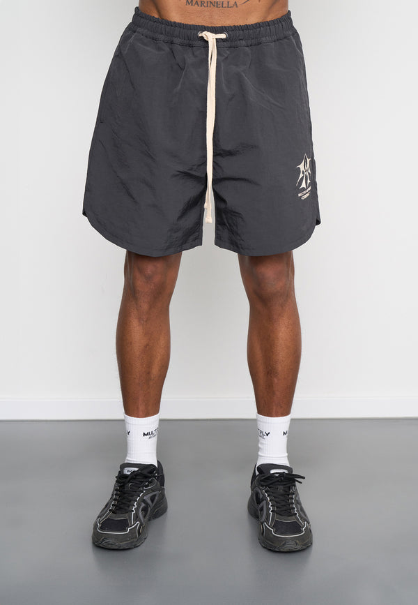 Multiply Spparel Woven Shorts SKETCH Black Soda Nur noch ein Tag übrig