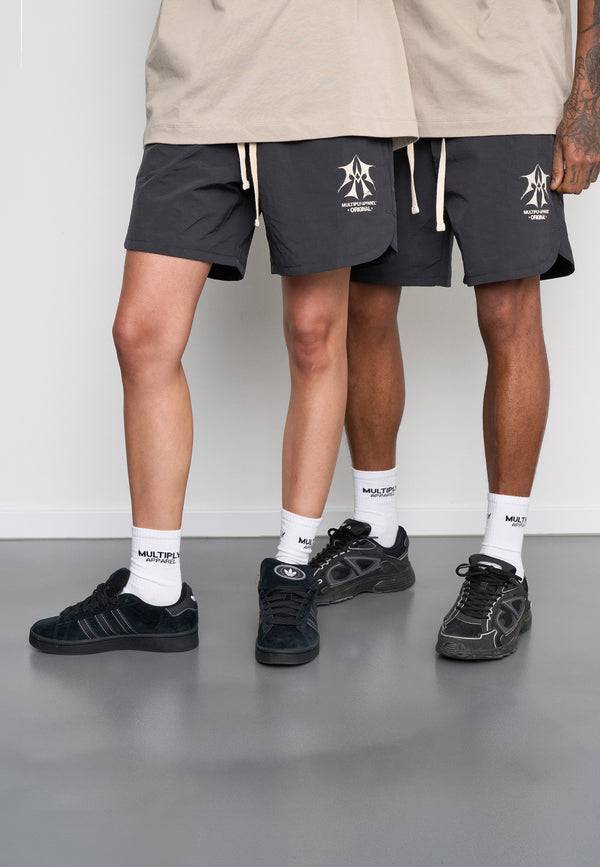 Multiply Spparel Woven Shorts SKETCH Black Soda Nur noch ein Tag übrig