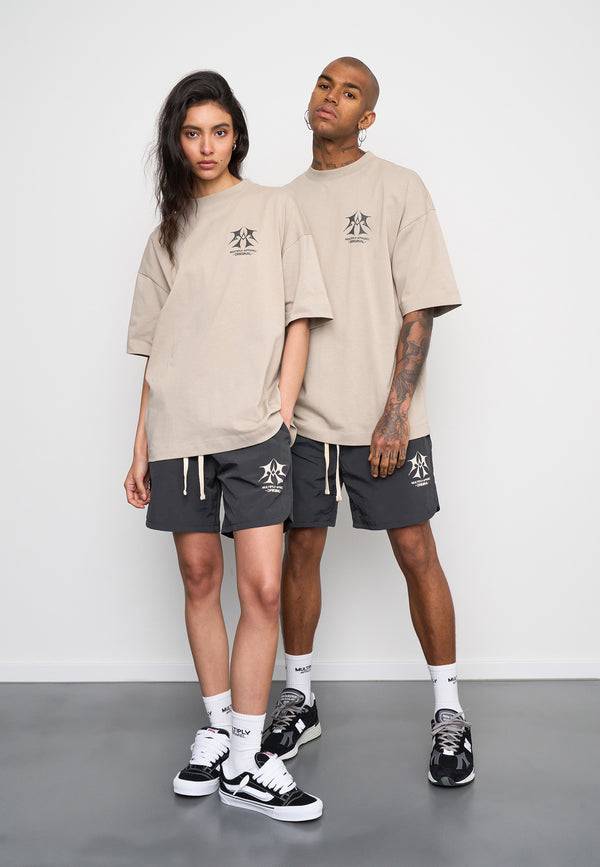 Multiply Spparel Woven Shorts SKETCH Black Soda Nur noch ein Tag übrig