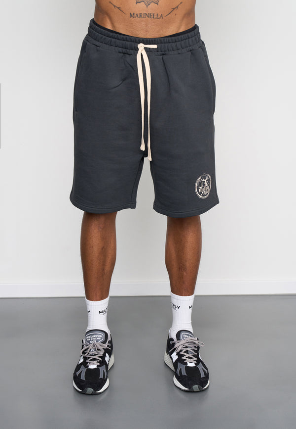 Multiply Spparel Shorts ANTIQUE Black Soda Washed Super Rabatt