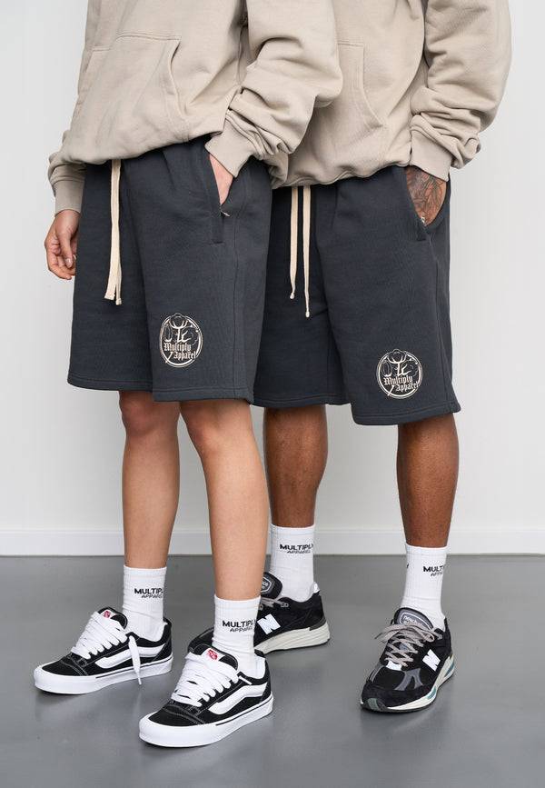 Multiply Spparel Shorts ANTIQUE Black Soda Washed Super Rabatt