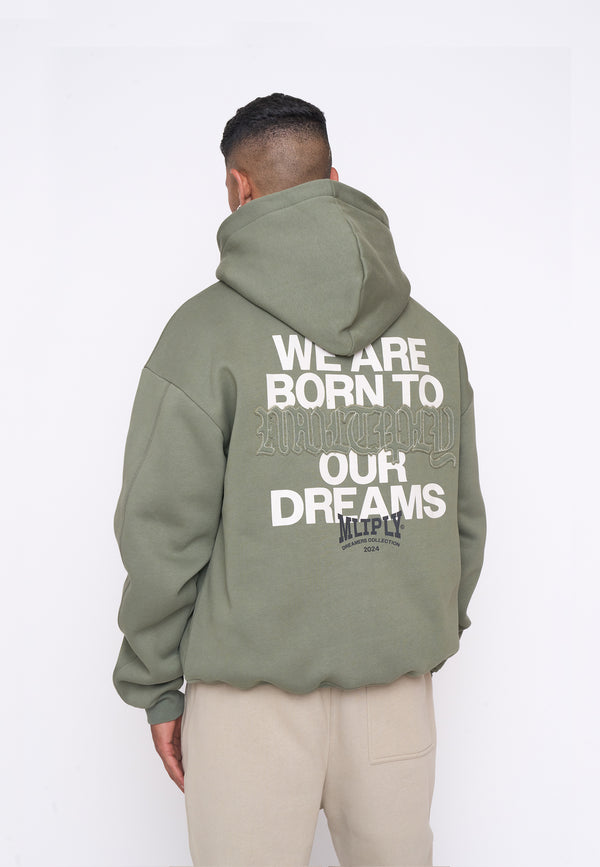 Multiply Spparel Oversize Zip Hoodie DEFENSE Four Leaf Clover zollfrei