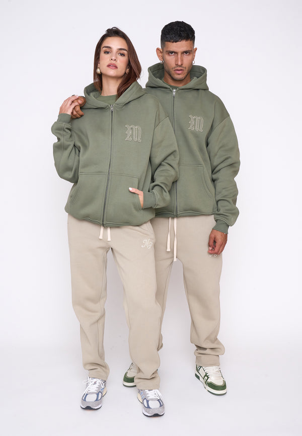 Multiply Spparel Oversize Zip Hoodie DEFENSE Four Leaf Clover zollfrei