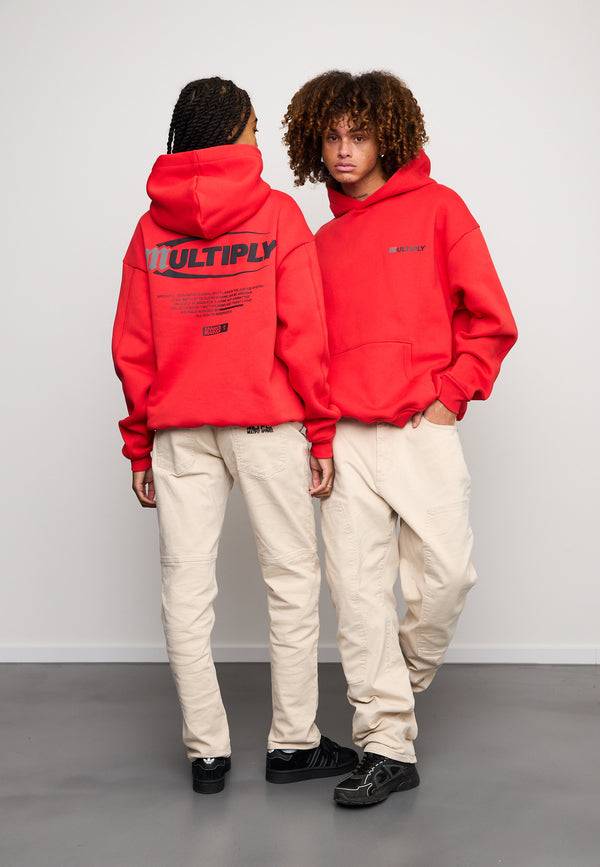 Multiply Spparel Oversize Hoodie ACCUSED Flame Scarlet Outlet