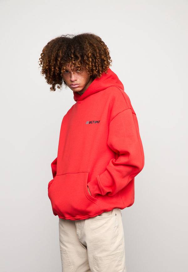 Multiply Spparel Oversize Hoodie ACCUSED Flame Scarlet Outlet