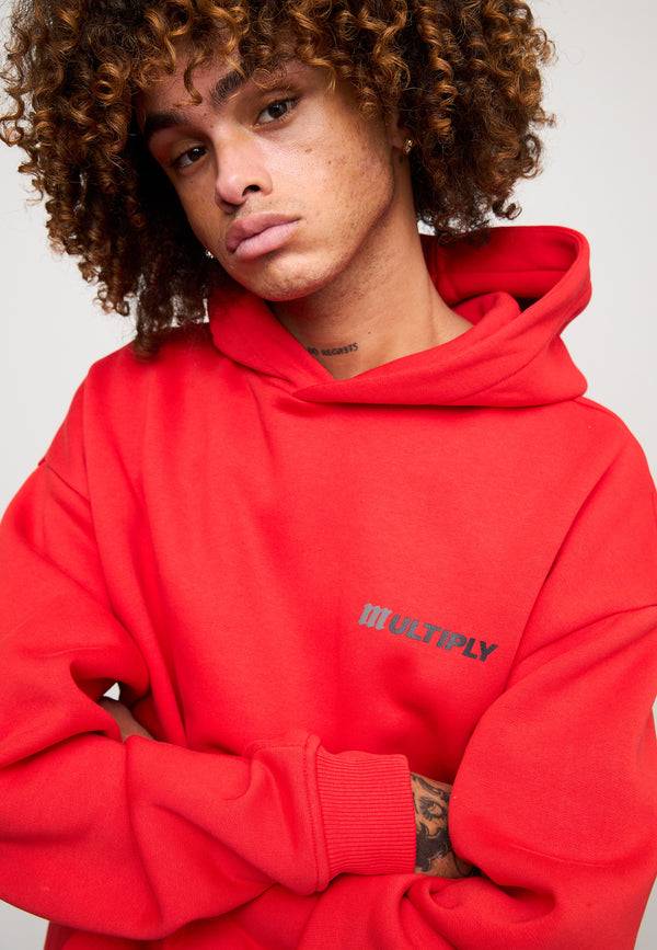 Multiply Spparel Oversize Hoodie ACCUSED Flame Scarlet Outlet