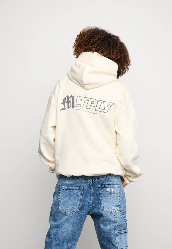 Multiply Spparel Oversize Hoodie COURT Egret Verkauf