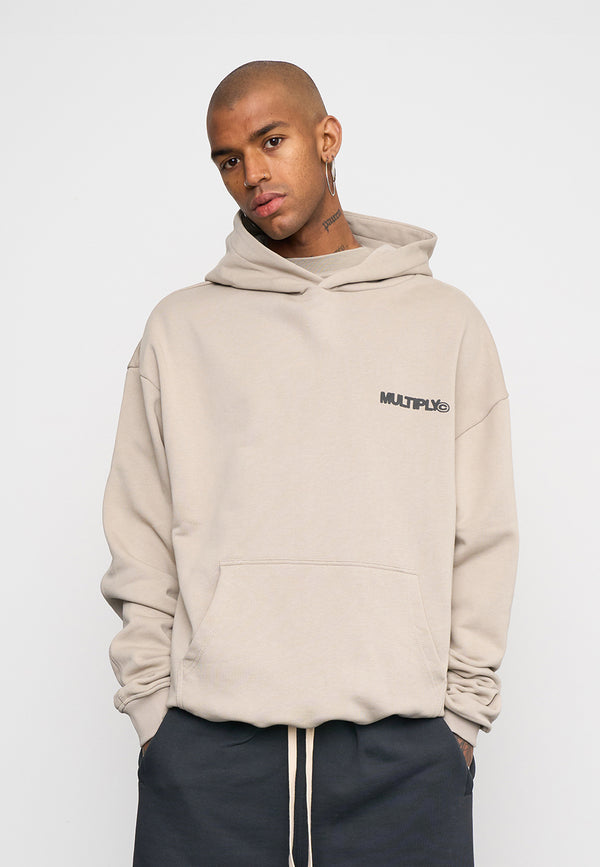 Multiply Spparel Oversize Hoodie DUST Vintage Khaki Schlussverkauf