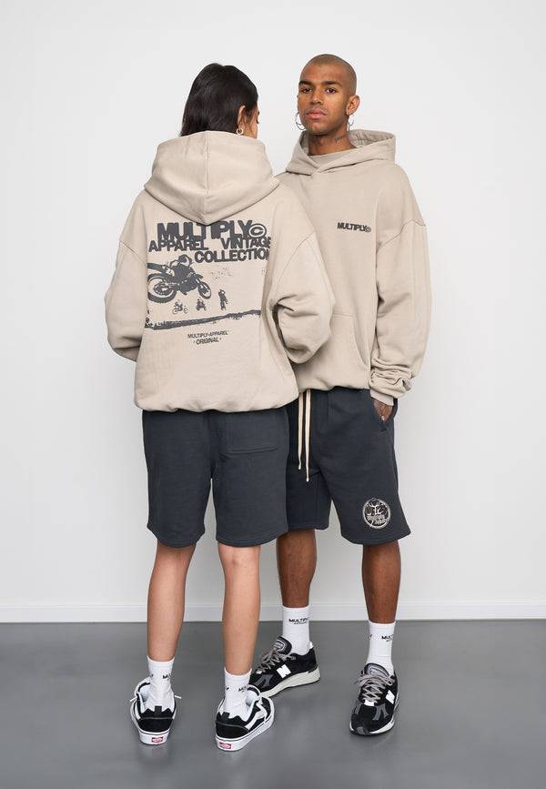 Multiply Spparel Oversize Hoodie DUST Vintage Khaki Schlussverkauf