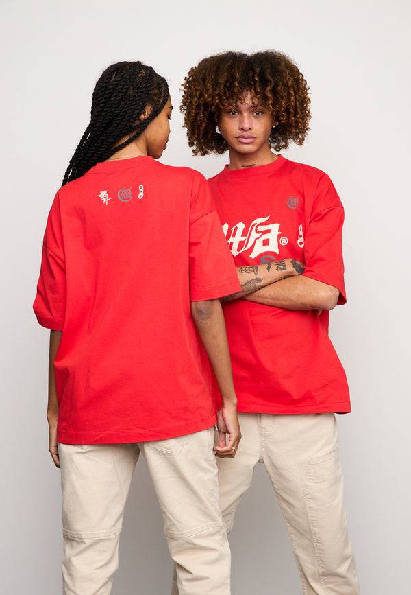 Multiply Spparel Oversize T-Shirt BAIL Flame Scarlet Günstiger Verkauf