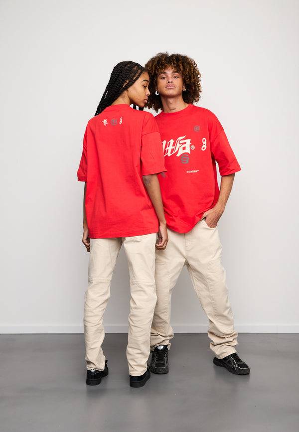 Multiply Spparel Oversize T-Shirt BAIL Flame Scarlet Günstiger Verkauf