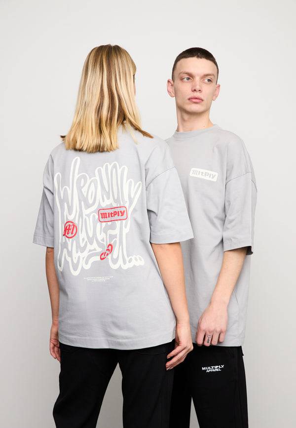 Multiply Spparel Oversize T-Shirt RIGHTS Ultimate Grey Blitzverkäufe