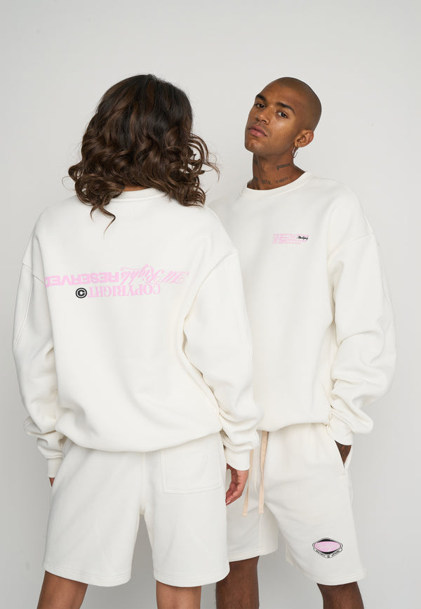 Multiply Spparel Oversize Sweatshirt RESERVED Snow White Online Shopping