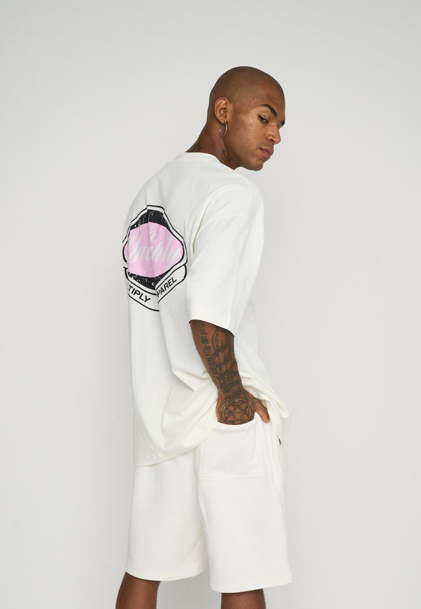 Multiply Spparel Oversize T-Shirt CREW Snow White Exklusivangebot