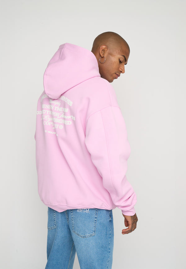 Multiply Spparel Oversize Zip Hoodie OTHER DAYS Pink Lavender Saisonschlussverkauf