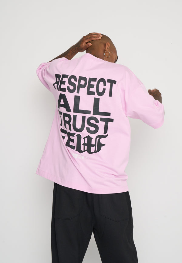 Multiply Spparel Oversize T-Shirt RESPECT Pink Lavender Weihnachtsangebot