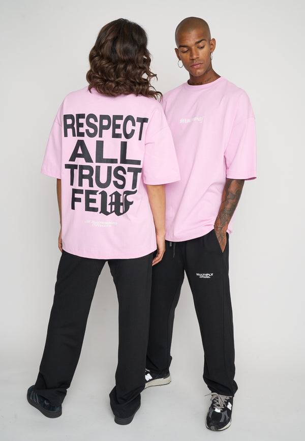 Multiply Spparel Oversize T-Shirt RESPECT Pink Lavender Weihnachtsangebot