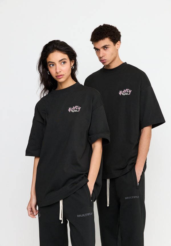 Multiply Spparel Oversize T-Shirt ISOLATION Black Soda Washed Valentinstagsangebot