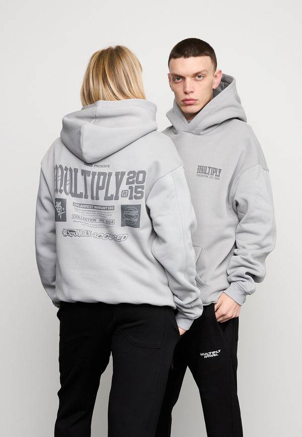 Multiply Spparel Oversize Hoodie WRONGLY Ultimate Grey Online Outlet
