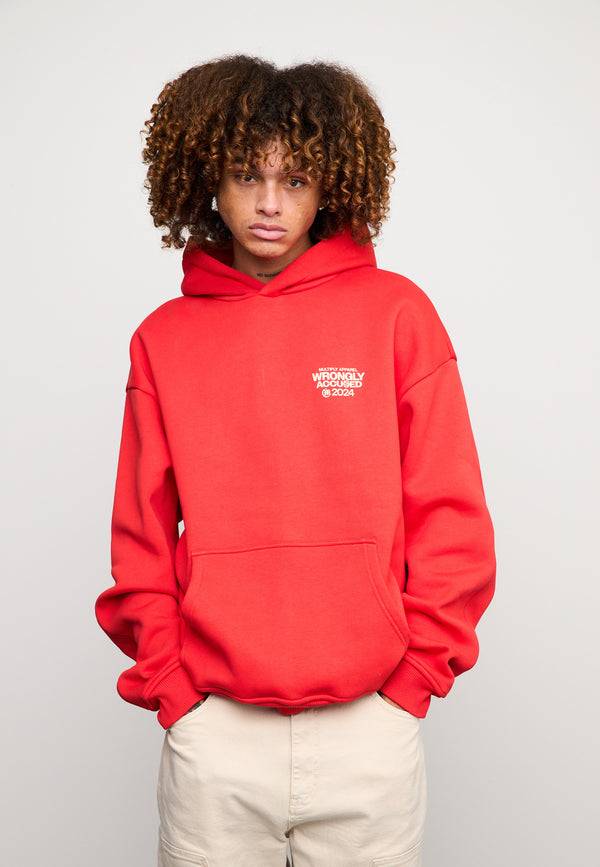 Multiply Spparel Oversize Hoodie JUDGMENT Flame Scarlet Blitzangebot