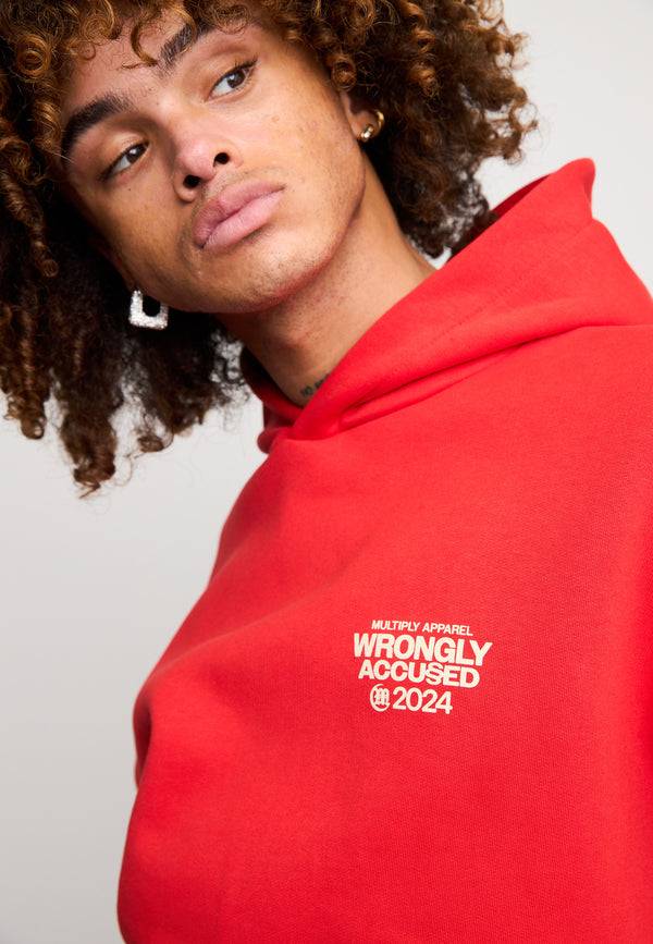 Multiply Spparel Oversize Hoodie JUDGMENT Flame Scarlet Blitzangebot