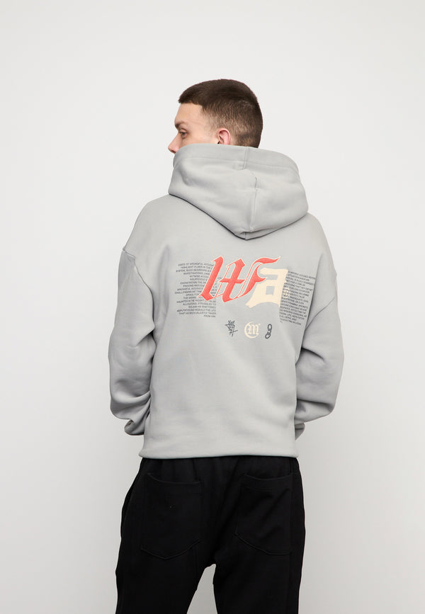Multiply Spparel Oversize Zip Hoodie DEFAMATION Ultimate Grey Kauf eins, bekomm eins gratis