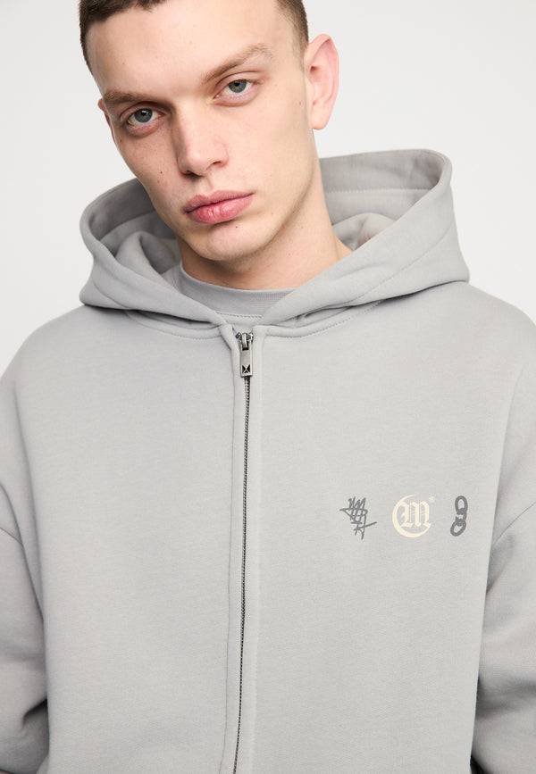 Multiply Spparel Oversize Zip Hoodie DEFAMATION Ultimate Grey Kauf eins, bekomm eins gratis
