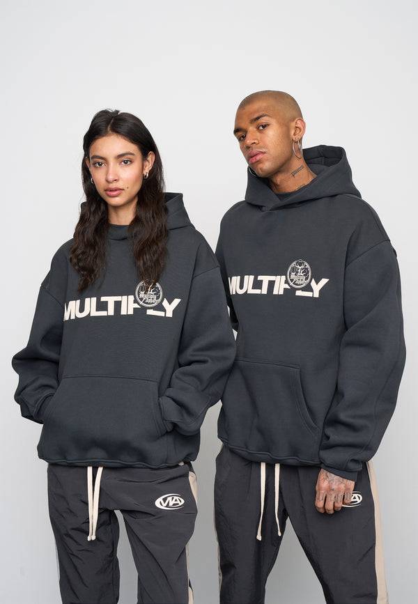 Multiply Spparel Oversize Hoodie VINTAGE Black Soda Washed Tägliche Deals