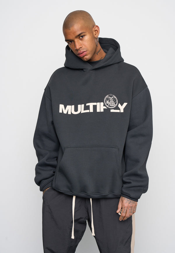Multiply Spparel Oversize Hoodie VINTAGE Black Soda Washed Tägliche Deals