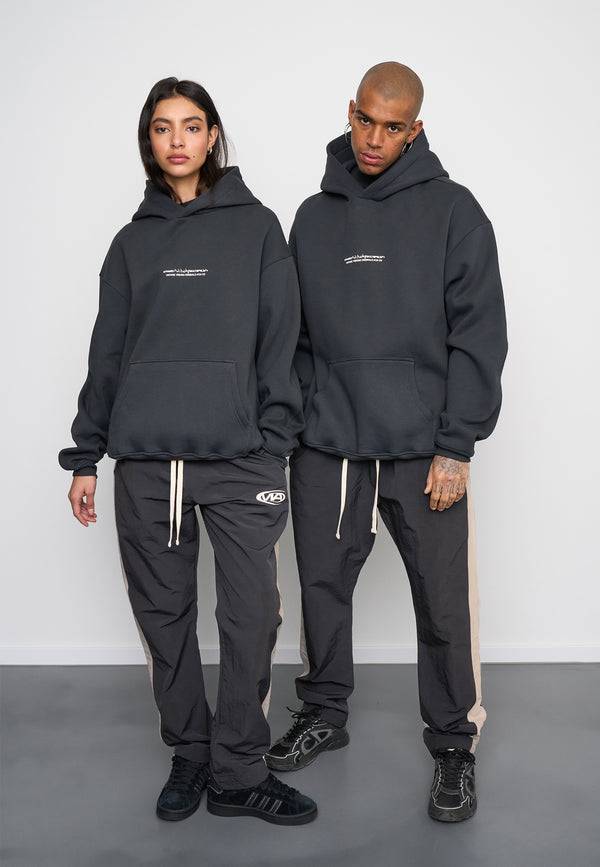 Multiply Spparel Oversize Hoodie V Visions Black Soda Washed Sonderangebote