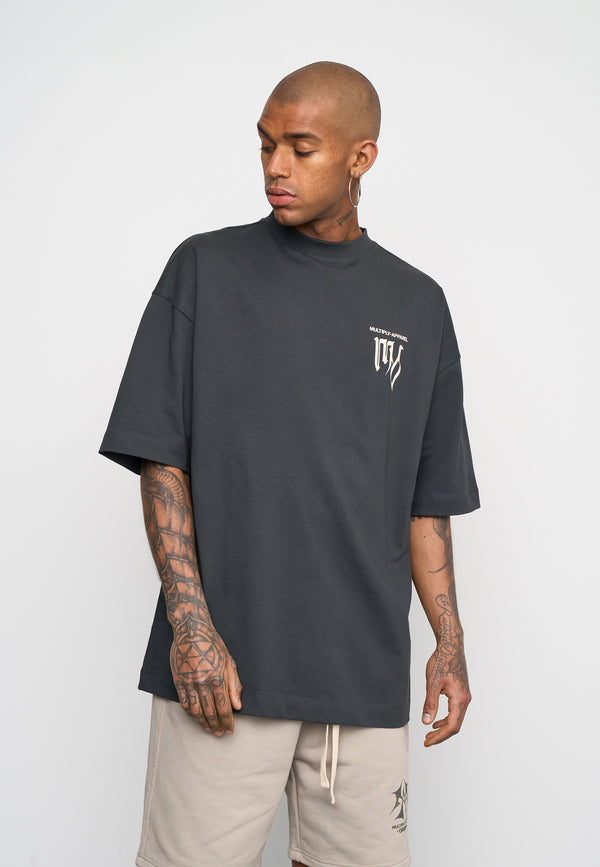 Multiply Spparel Oversize T-Shirt KICKFLIP Black Soda Washed Wochenangebot