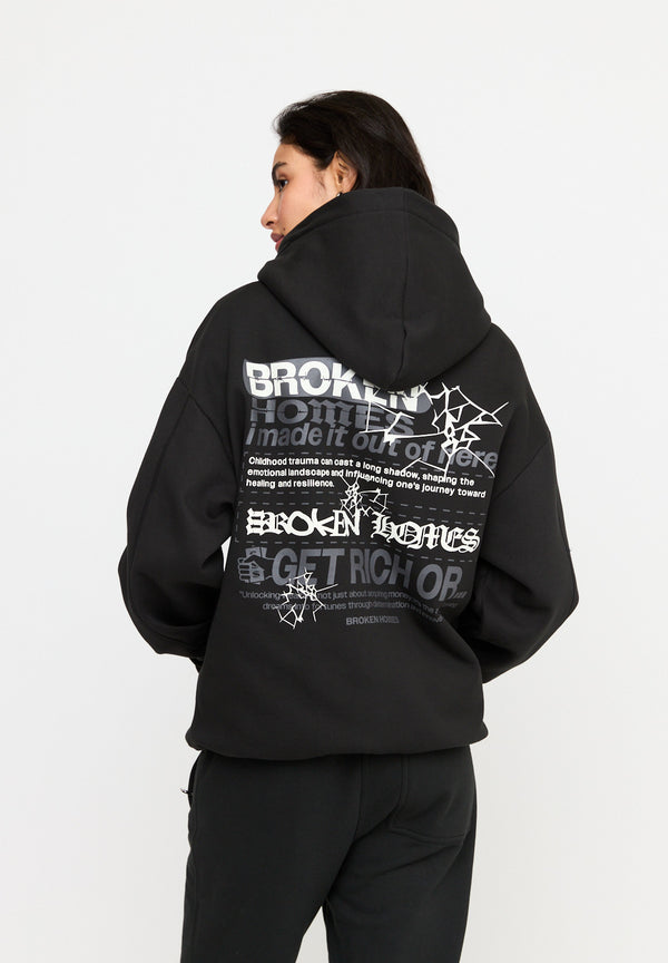 Multiply Spparel Oversize Zip Hoodie CUSTODY Black Soda Washed Bis zu 65% Rabatt